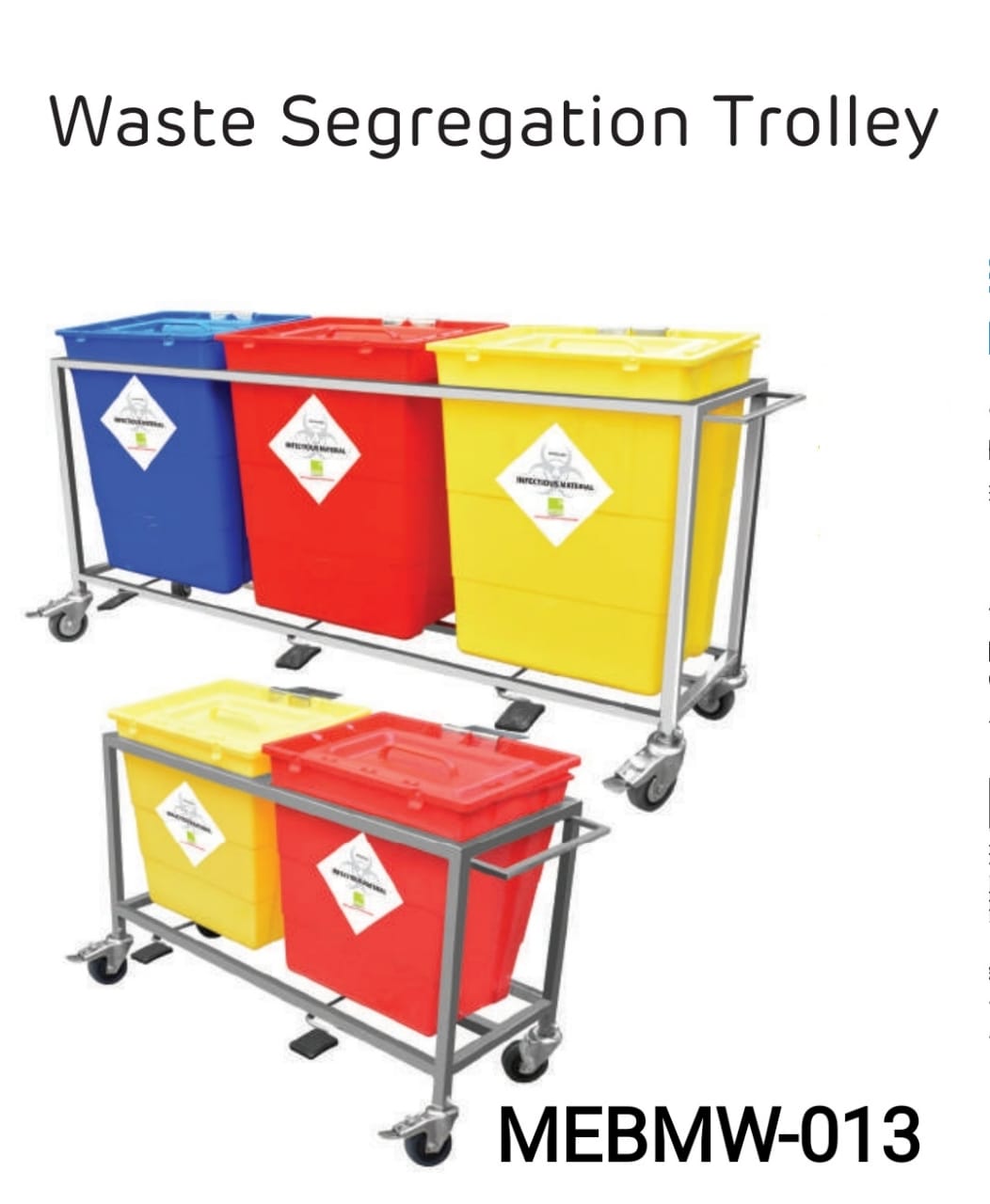 WASTE SEGREGATION
TROLLEYS (SS) 4/60